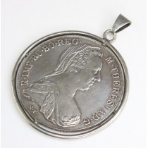 vechi pandant taler Maria Terezia 1780. argint. Austria